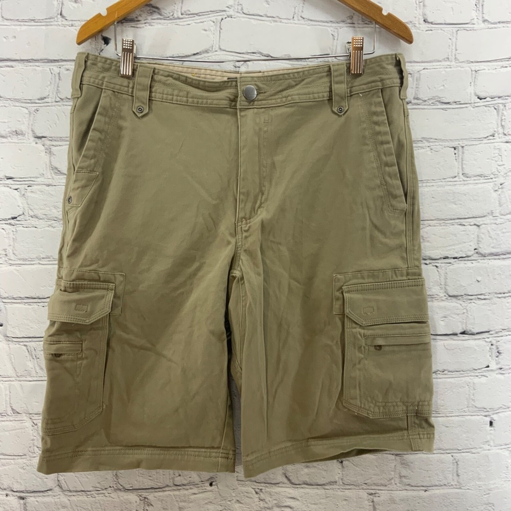 Cabelas Tan Cargo Shorts Athletic Golf Mens Sz 36